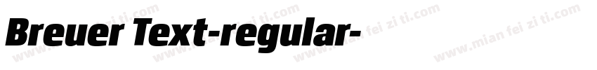 Breuer Text-regular字体转换